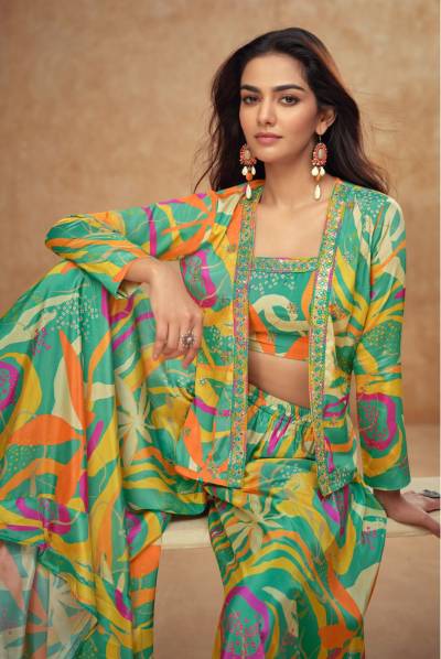 KIERA BY GULKAYRA DESIGNER CHINON CORD SET WHOLESALER IN INDIA